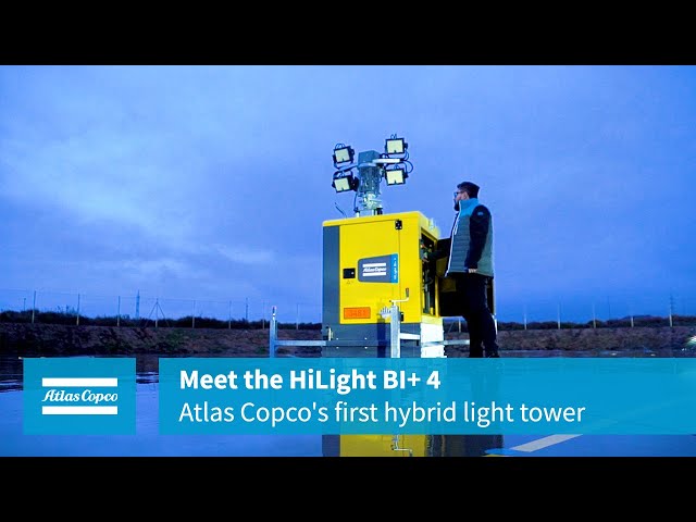 Meet the HiLight BI+ 4, Atlas Copco's first hybrid light tower | Autonomy meets efficiency