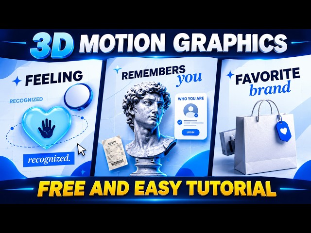 How to Create VIRAL 3D Motion Graphics Videos with FREE AI Tools