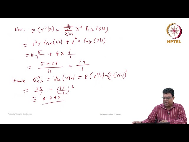 Conditional Mean and Variance for Continuous Random Variables #swayamprabha #ch38sp
