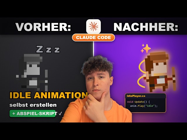 2D Idle Animation mit Claude Code erstellen – Pixel Art animieren mit Aseprite & Unity