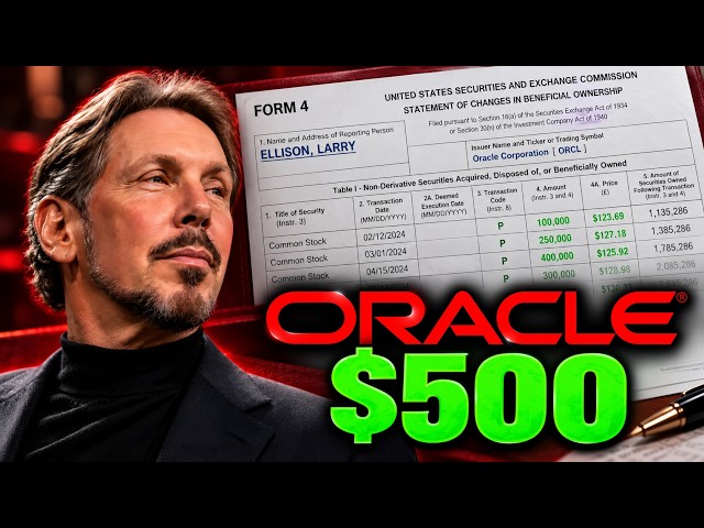 Why Insiders Are Loading Up on Oracle Stock