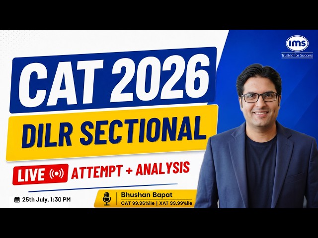 CAT 2026 DILR Sectional Live Attempt & Analysis | Bhushan Bapat