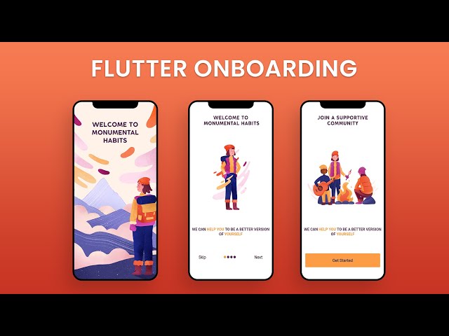 Flutter Onboarding Screen Tutorial | Habit App | speed code