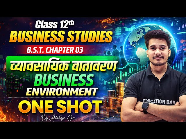 Business Studies Class 12 Chapter 3 | BUSINESS ENVIRONMENT | Bst Chapter 3 Oneshot