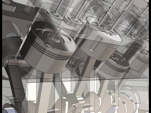 V8 ENGINE ANIMATION ON SOLIDWORKS || PART1 ||