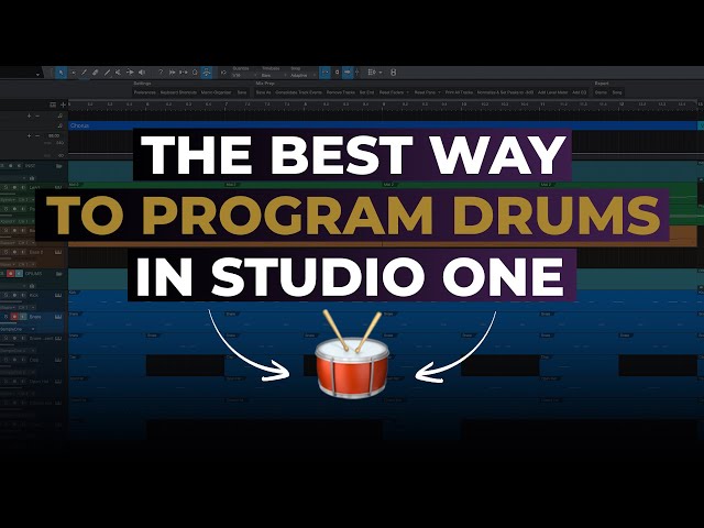 The BEST Way to Program Drums in Studio One (All Versions)