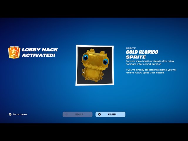 Fortnite Gold Klombo Sprite Admin Panel Codes 