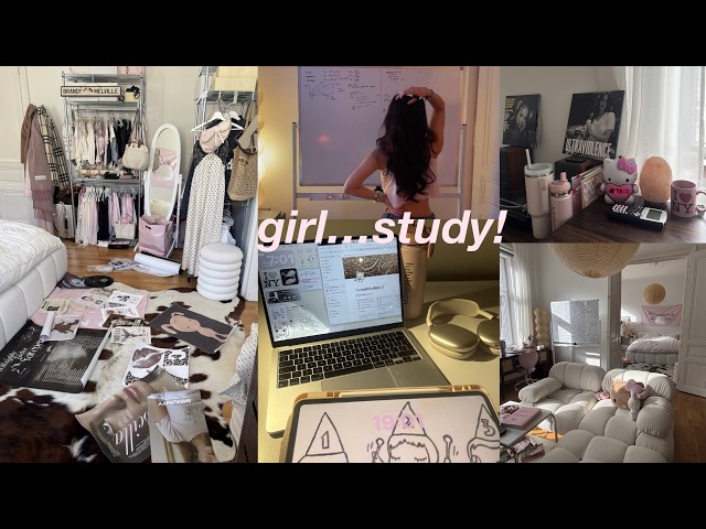 ✧˖° 30h study vlog 🎧🩰 VERY productive week library/ cafe study sessions, what i eat & daily routines