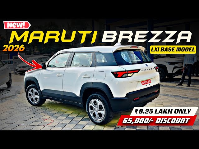 New Maruti Brezza Facelift 2026 Lxi Base Model✅ Brezza Lxi On Road Price | Detail Walkaround Review