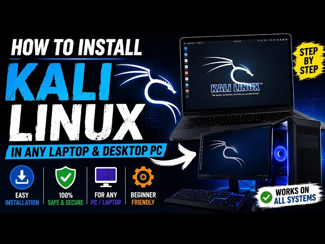 How to Install Kali Linux on Any Laptop & Desktop PC (Complete Guide 2026)