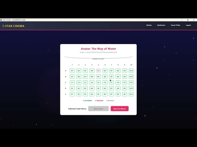 Movie Ticket Booking System