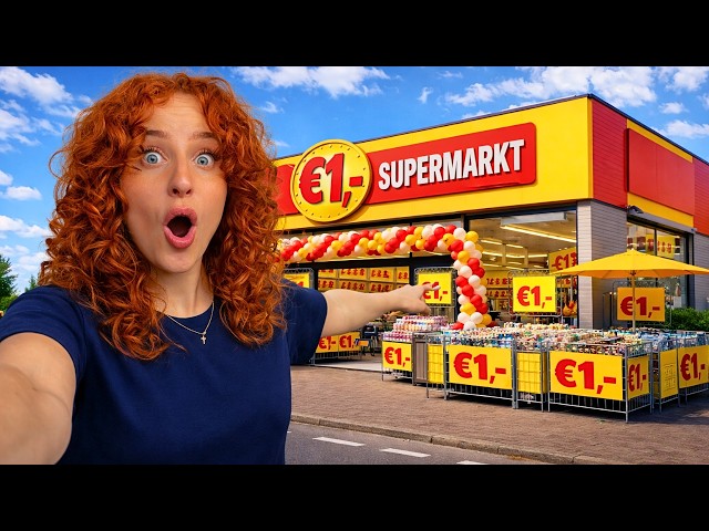 1 EURO challenge at the CHEAPEST supermarket in the Netherlands