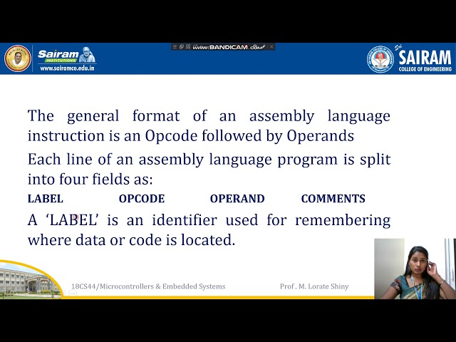 Lecture video 18CS44 module4 Firmware Design and Development Lorate Shiny