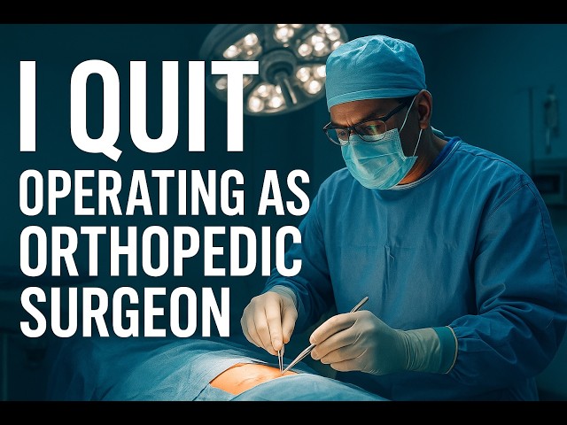 I'm an Orthopedic Surgeon and I Quit