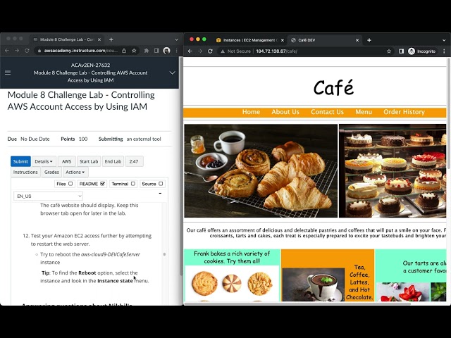 AWS Academy: Module 8 Challenge Lab - Controlling AWS Account Access by Using IAM