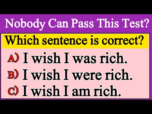 Mixed English Grammar Test: Nobody Can Pass This Test 