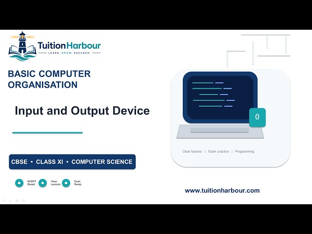 Input Device, Output Device | CBSE Class 11 Computer Science | Unit 1