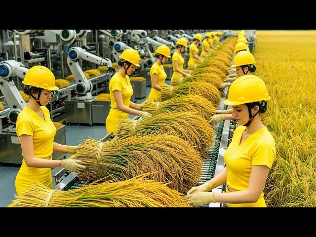 Cómo una Fábrica de Alta Tecnología Procesa Arroz para Millones de Personas Cada Día
