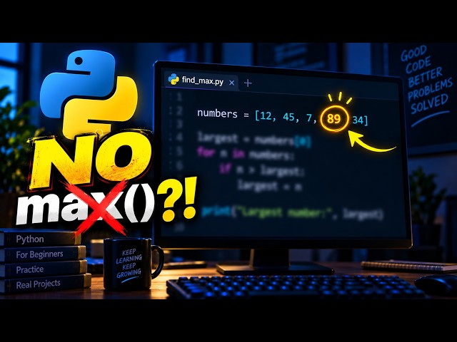Find Maximum Number Without max in Python