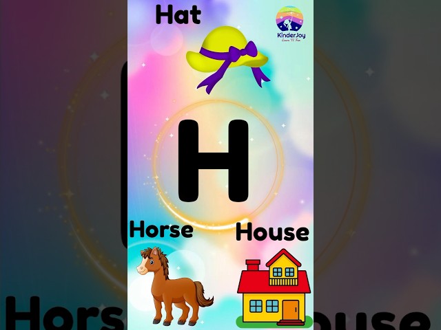 Letter H words| #kidsvideo #educational videos #kidslearning#letterh #wordslearningforkids