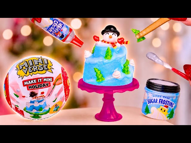 Make It Mini Holiday! MGA's Miniverse Christmas Food & Decor - Barbie Doll Size?