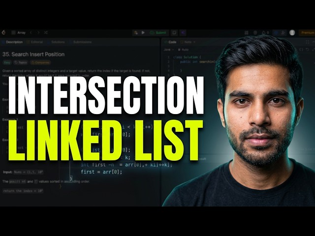 Intersection of linkedList | DSA in Java | Pankaj