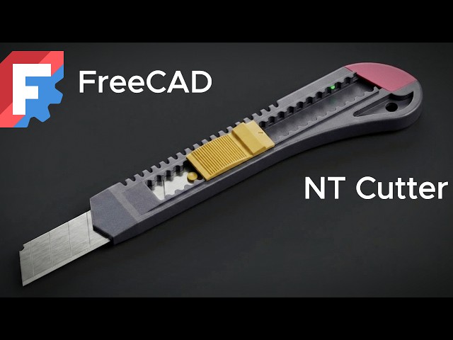 FreeCAD Tutorial | Step By Step Model and Assemble an NT Cutter in FreeCAD
