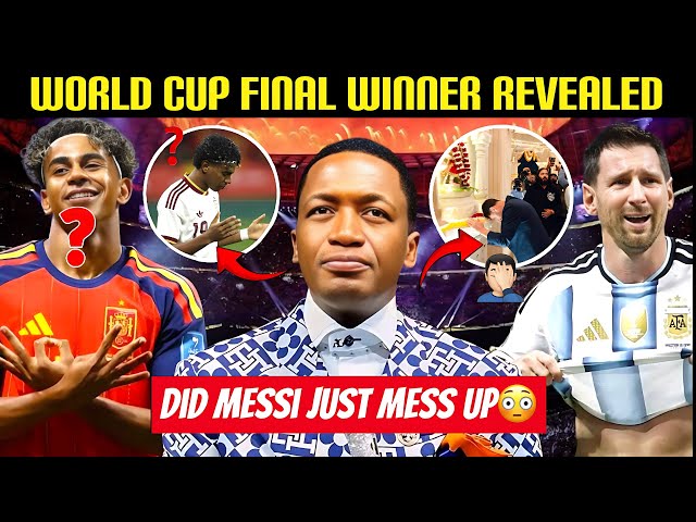 BREAKING‼️World Cup Final Winner Prophecy😱Messi Messed Up❓Is Spain Now Winning❓Prophet Uebert Angel