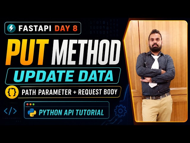 FastAPI PUT Method in Hindi | Update Data with Path Parameter, Pydantic & model_dump()