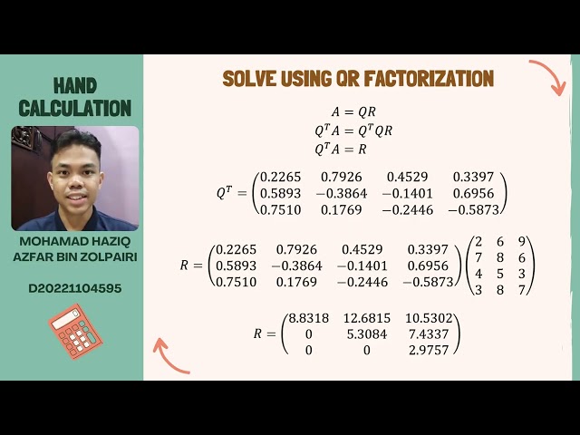 QR FACTORIZATION