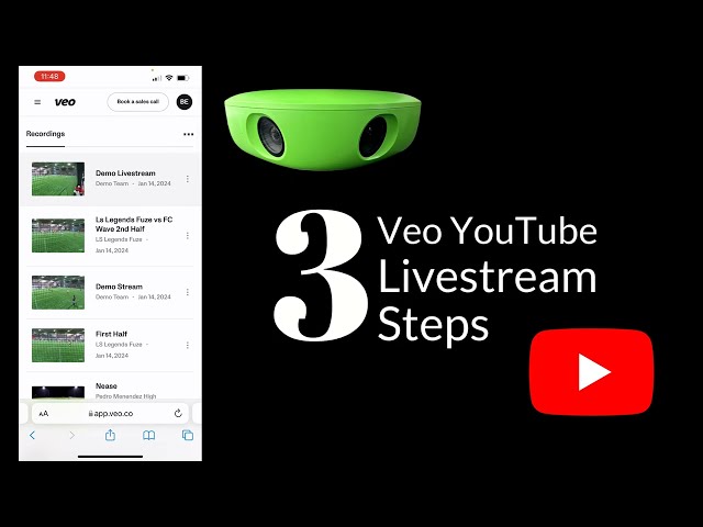 Veo Camera YouTube Livestream Tutorial