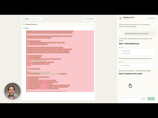 Build tasks with test-driven-development (TDD) | qbash