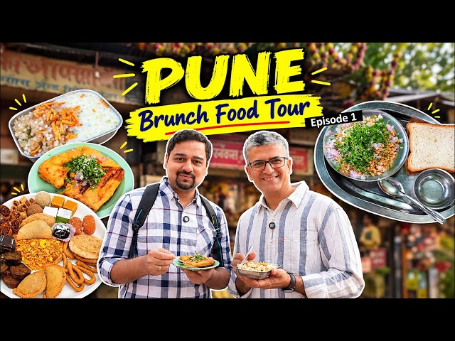 PUNE Mango Mastani Brunch Food Tour I Bedekar Misal + Chitale Bakarwadi + Thali + Puran Poli, Ep - 1