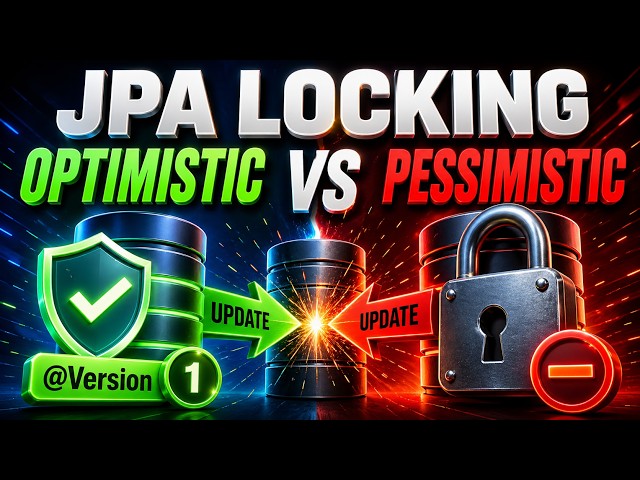 JPA Locking Explained - Optimistic vs Pessimistic Locking, @Version, LockModeType