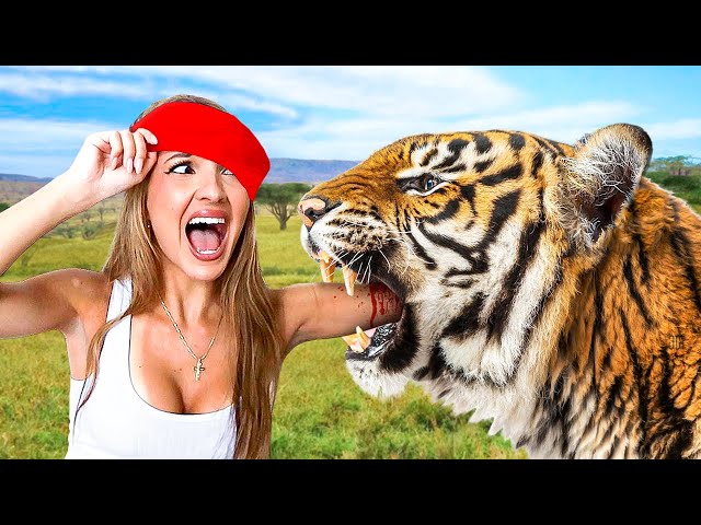 SURVIVING 24 HOURS BLINDFOLDED!!