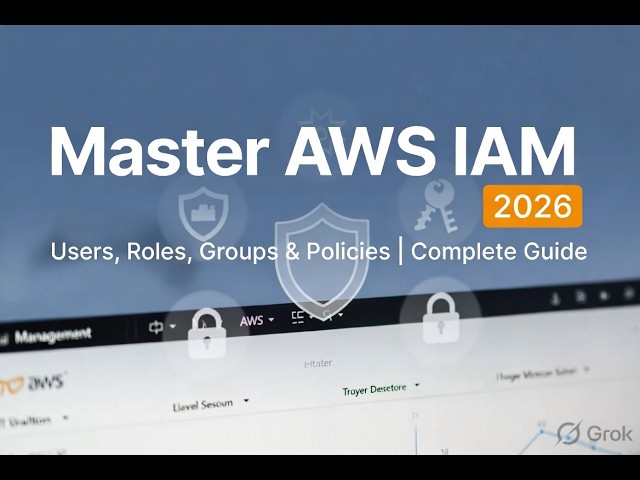 AWS IAM Tutorial 2026 | Users, Roles, Groups & Policies Complete Guide | Hands-on Demo