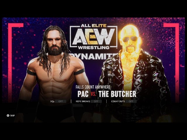 PAC vs The Butcher Tribute Match AEW: Fight Forever #aew #pac #aewfightforever 