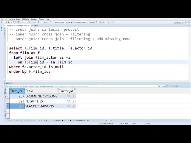 29 - Outer joins | Mastery with SQL