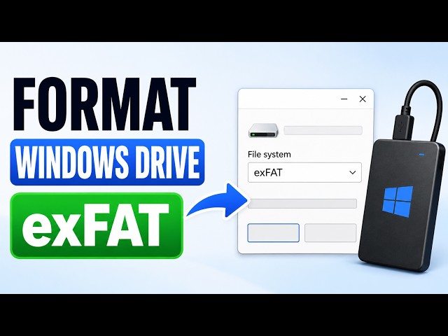 How to Format USB SSD or Hard Drive to exFAT