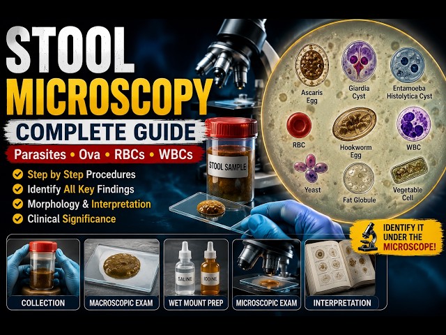 Stool Microscopy Explained | Complete Stool Examination & Parasite Identification Guide