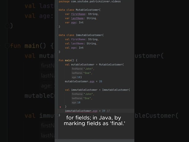 Immutable Objects in #Kotlin and #Java