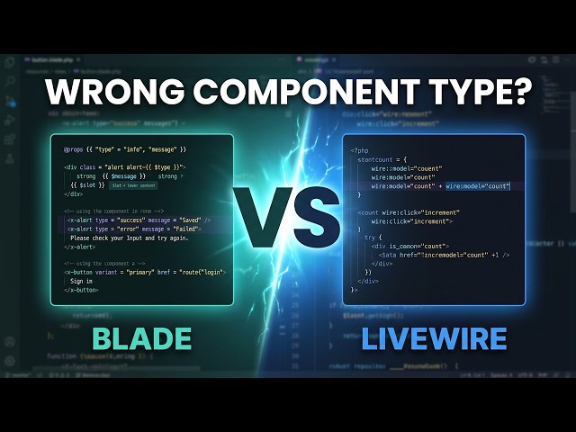 Why Most Laravel Developers Pick the Wrong Component Type