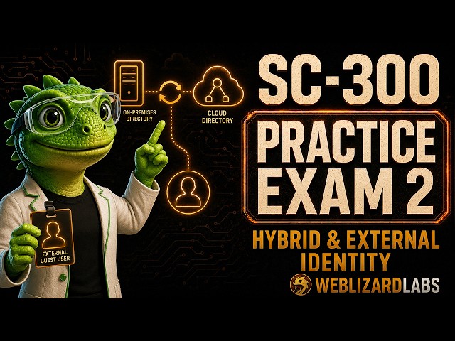 SC-300 Practice Exam 2 — Hybrid and External Identity