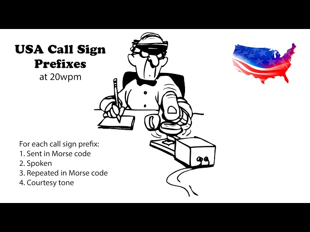 USA Call Sign Prefixes - 20wpm