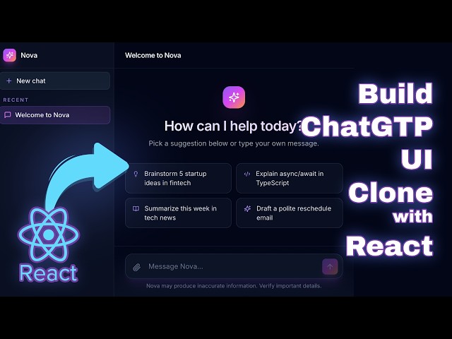 Build a ChatGPT-Style AI Chat Clone with React, TypeScript, Vite & Tailwind (No Backend)
