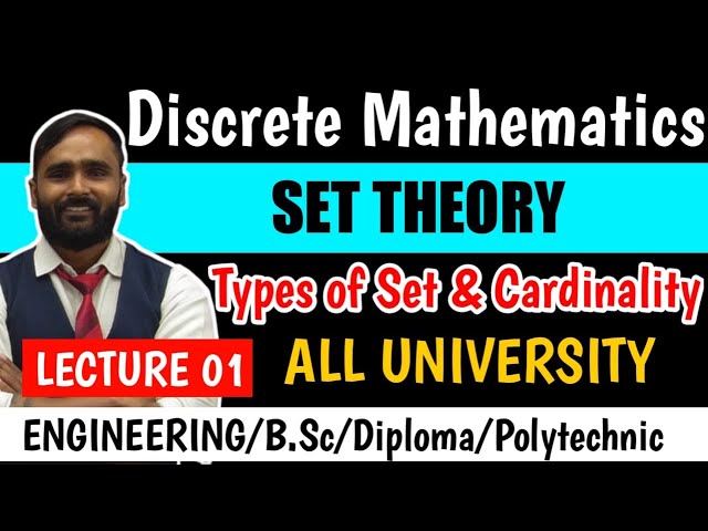 DISCRETE MATHEMATICS | MATHEMATICS | SET THEORY |Types of Set|Cardinality of Set| PRADEEP GIRI SIR