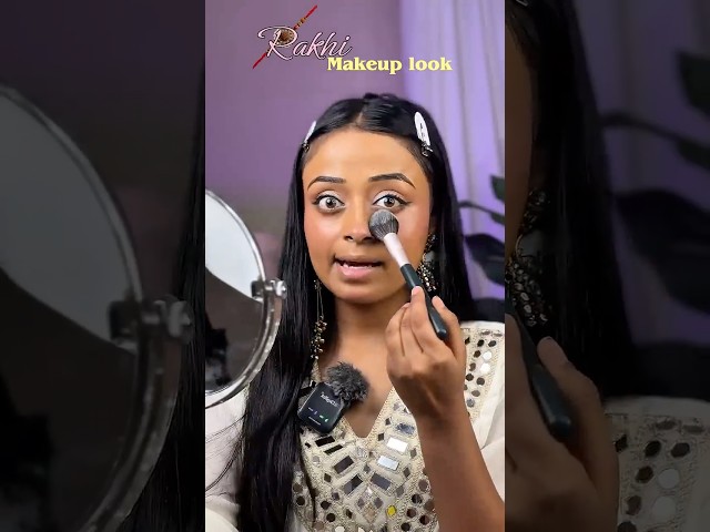 Rakhi pe makeup matt karna❌😱 #youtubeshorts  #rakhimakeuplook #keepsupporting #makeuptutorial