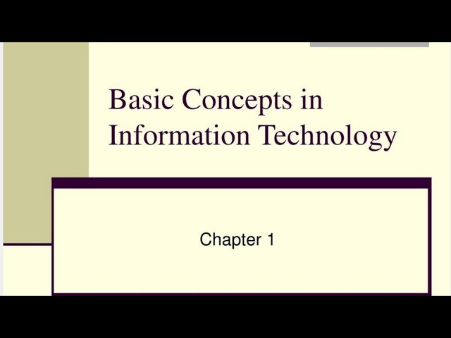 Basic Concepts of Information Technology Explained | #ITBasics #ComputerKnowledge #LearnIT