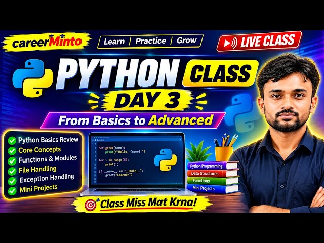 Python Day 3 - Variables and Data Types Explained | Python Full Course