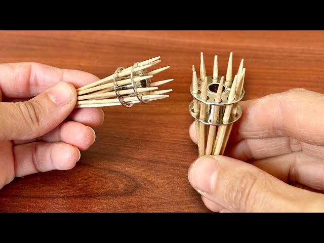 My Grandma's Embroidery Trick! Sewing Machine Bobbin and Toothpick!